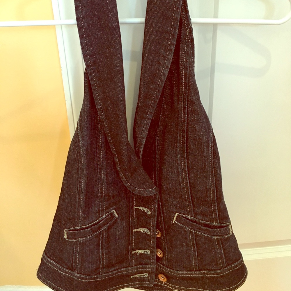 Cute Denim Women's Vest